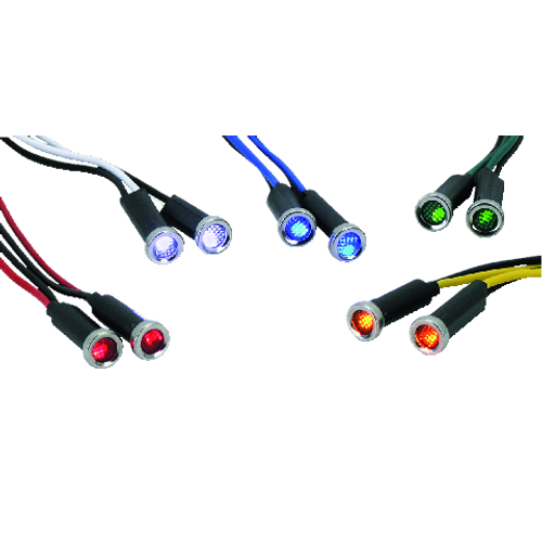 LED visszajelző , Tiszta lencse